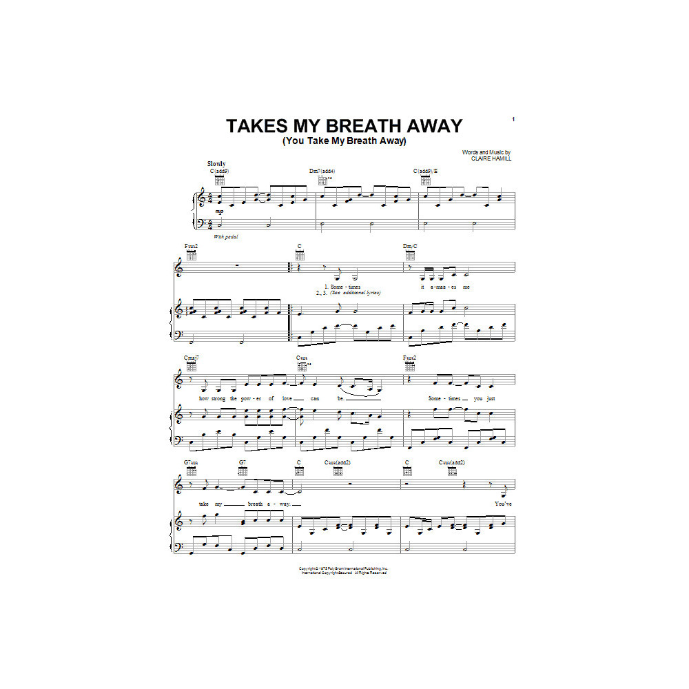 Takes My Breath Away (You Take My Breath Away)