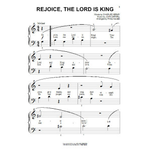 Rejoice, The Lord Is King (arr. Phillip Keveren)
