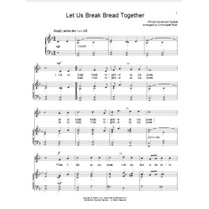 Let Us Break Bread Together
