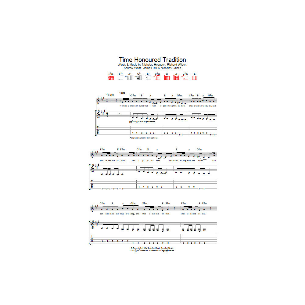 Time Honoured Tradition