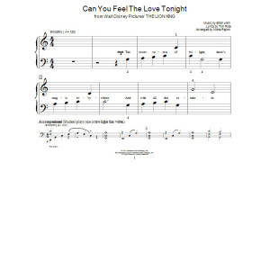 Can You Feel The Love Tonight (from The Lion King)