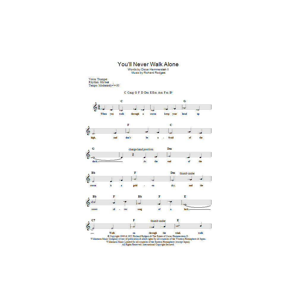 You'll Never Walk Alone (from Carousel)
