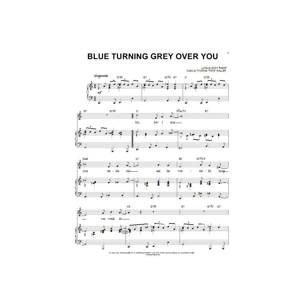 Blue Turning Grey Over You