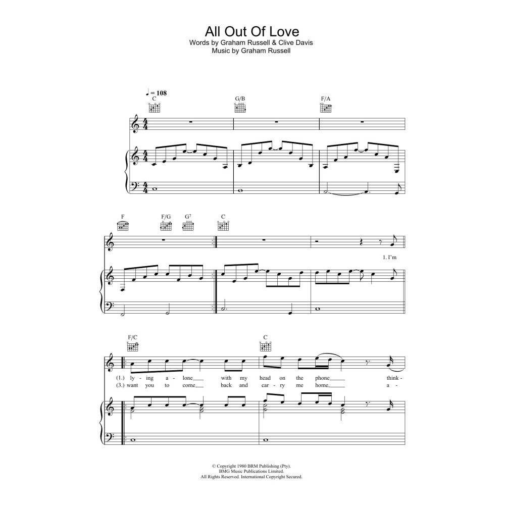 All Out Of Love