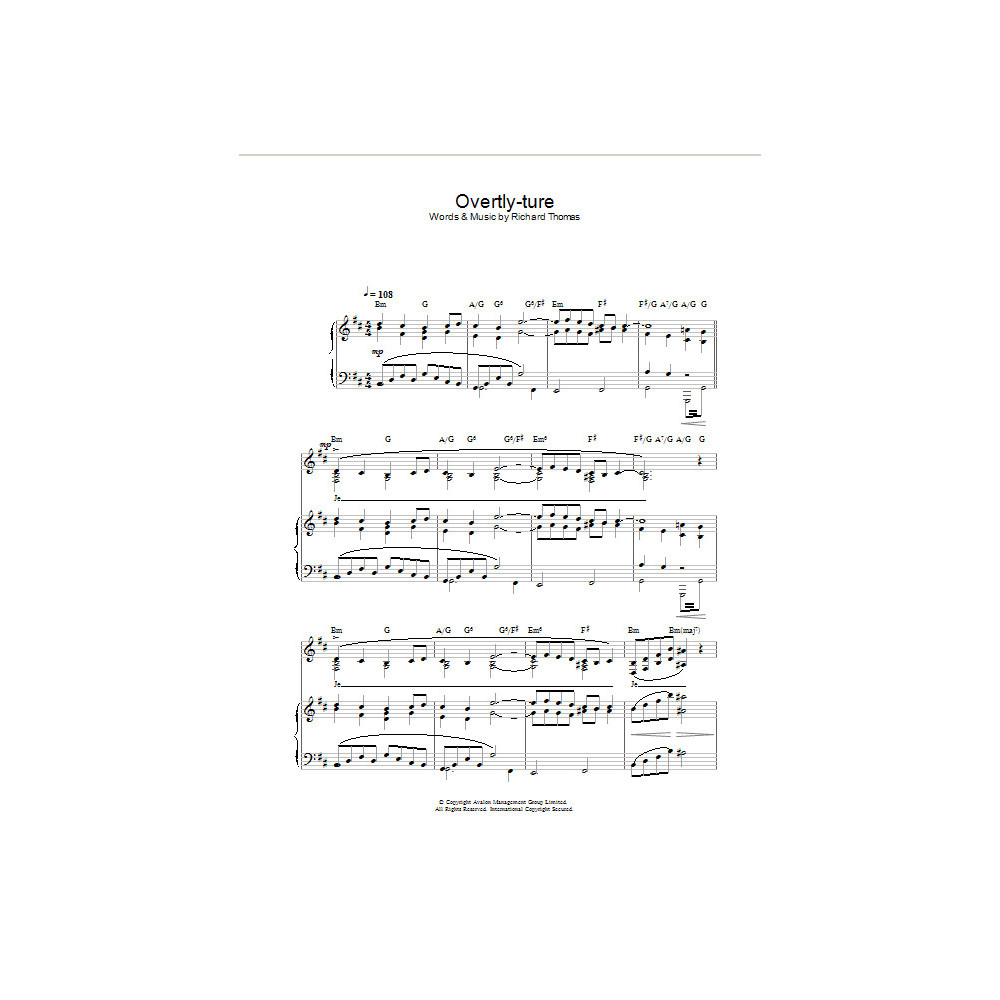 Overtly-ture (from Jerry Springer The Opera)