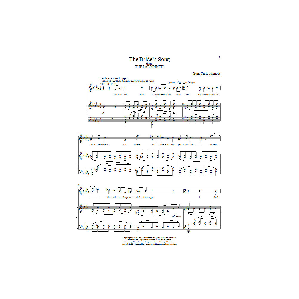 The Bride's Song