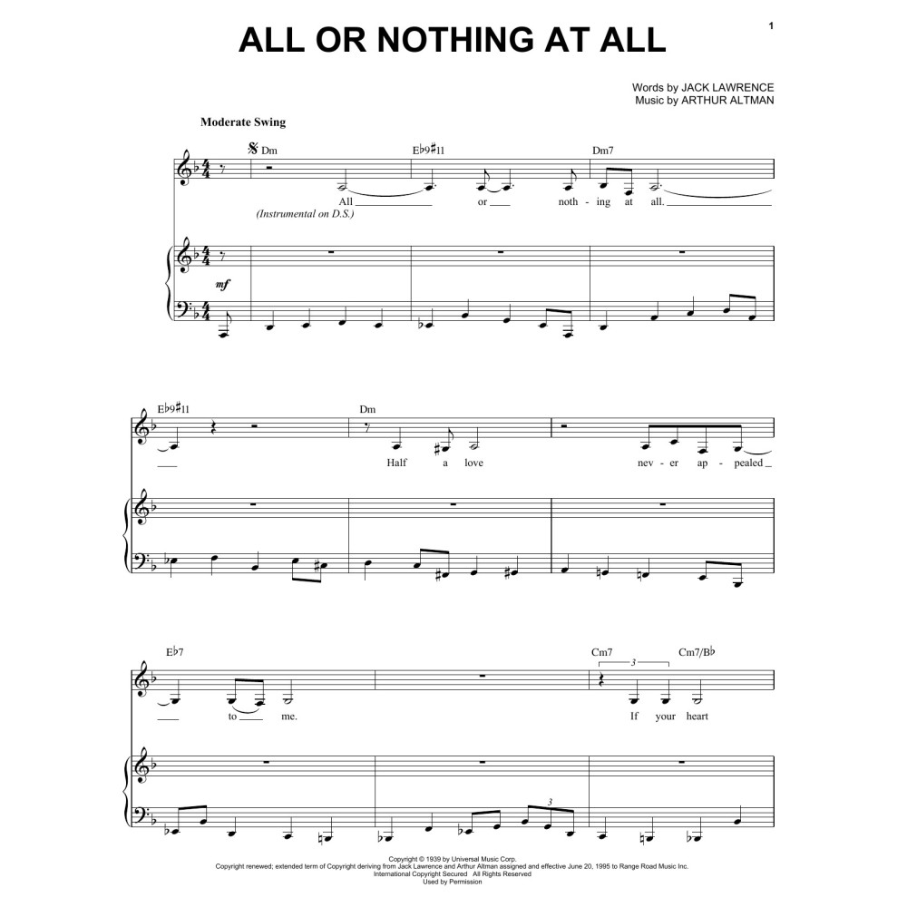All Or Nothing At All