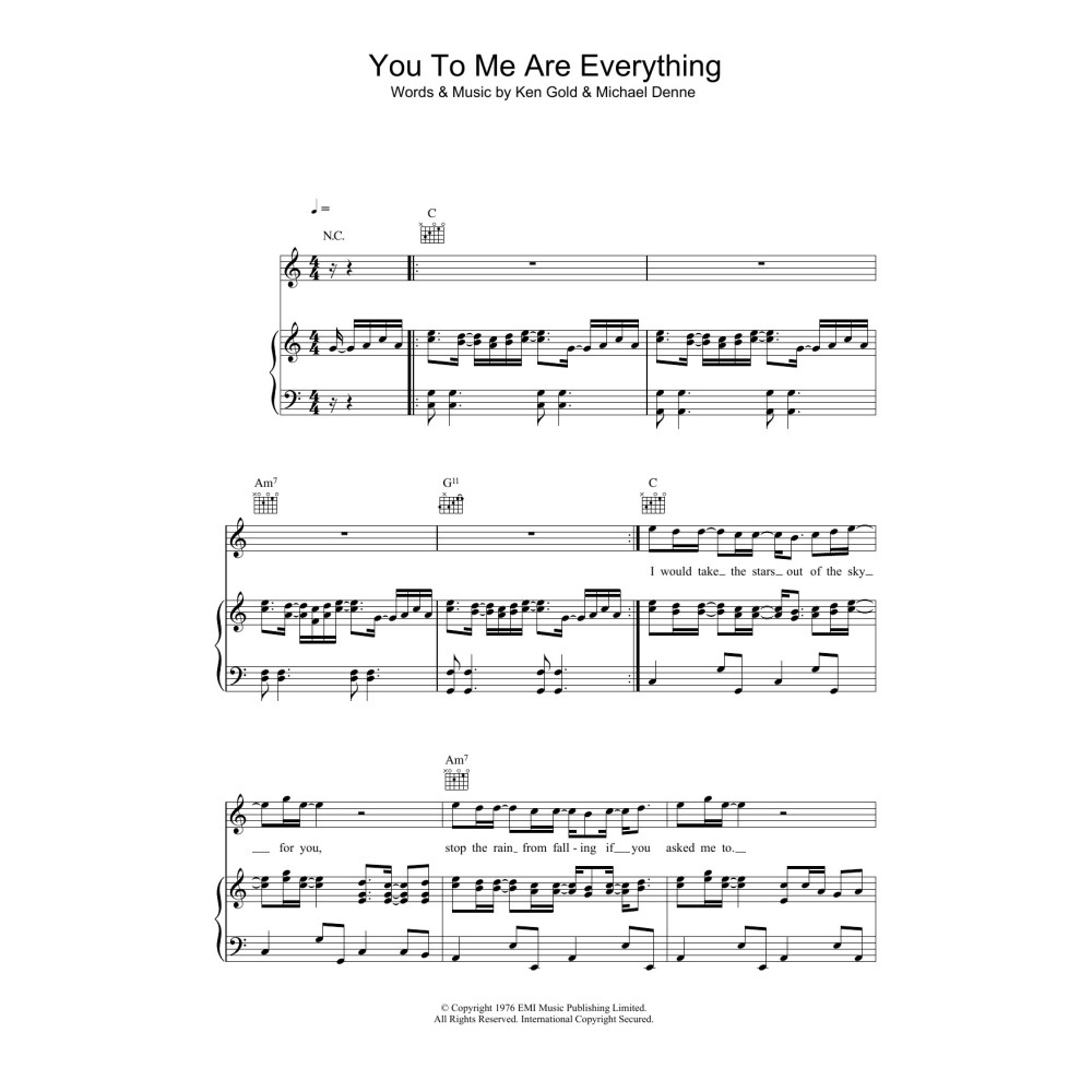 You To Me Are Everything