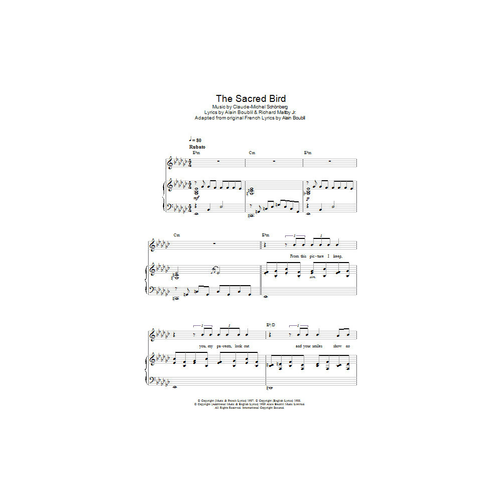 The Sacred Bird (from Miss Saigon)