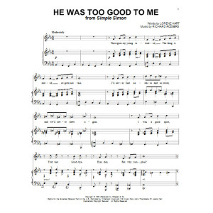 He Was Too Good To Me