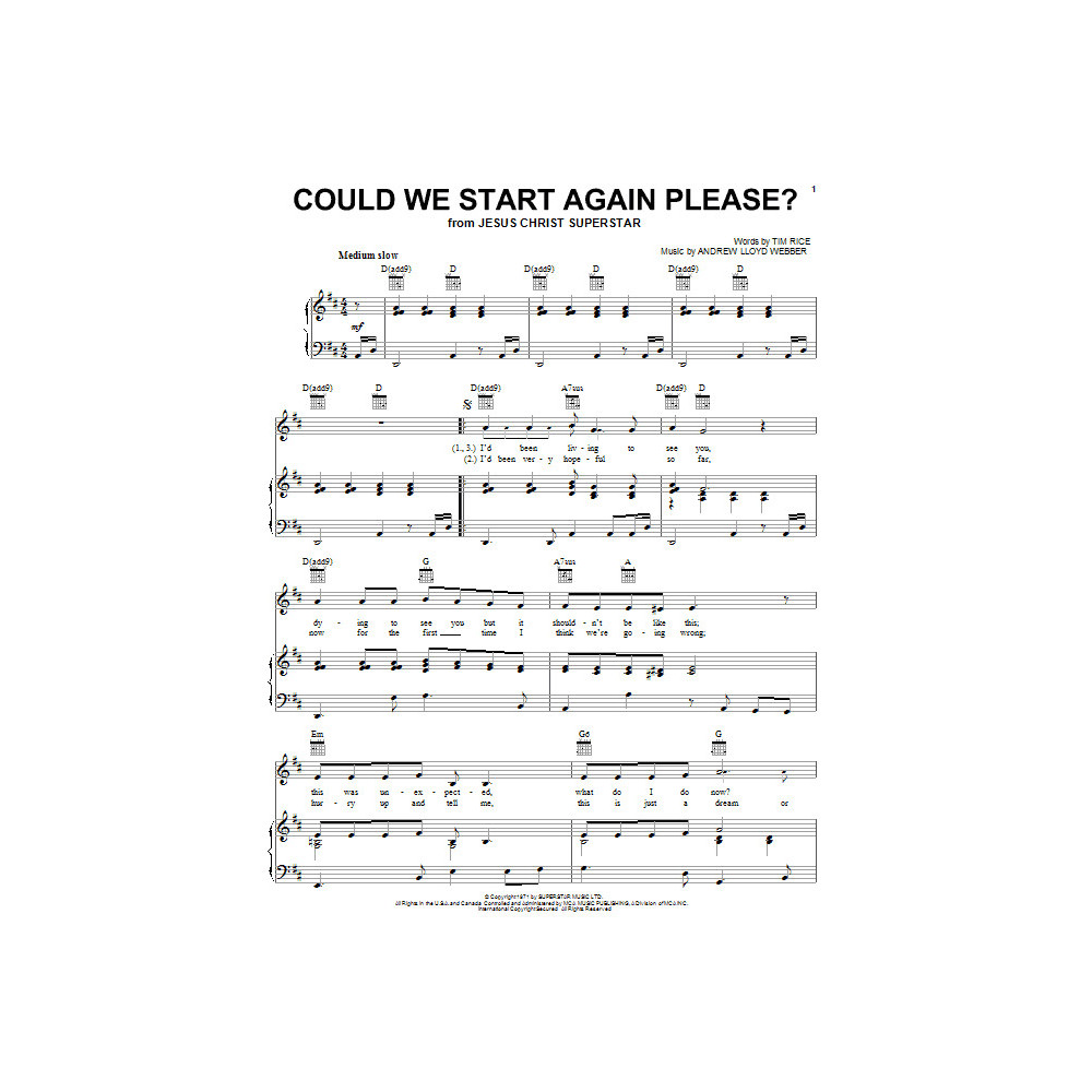 Could We Start Again Please?