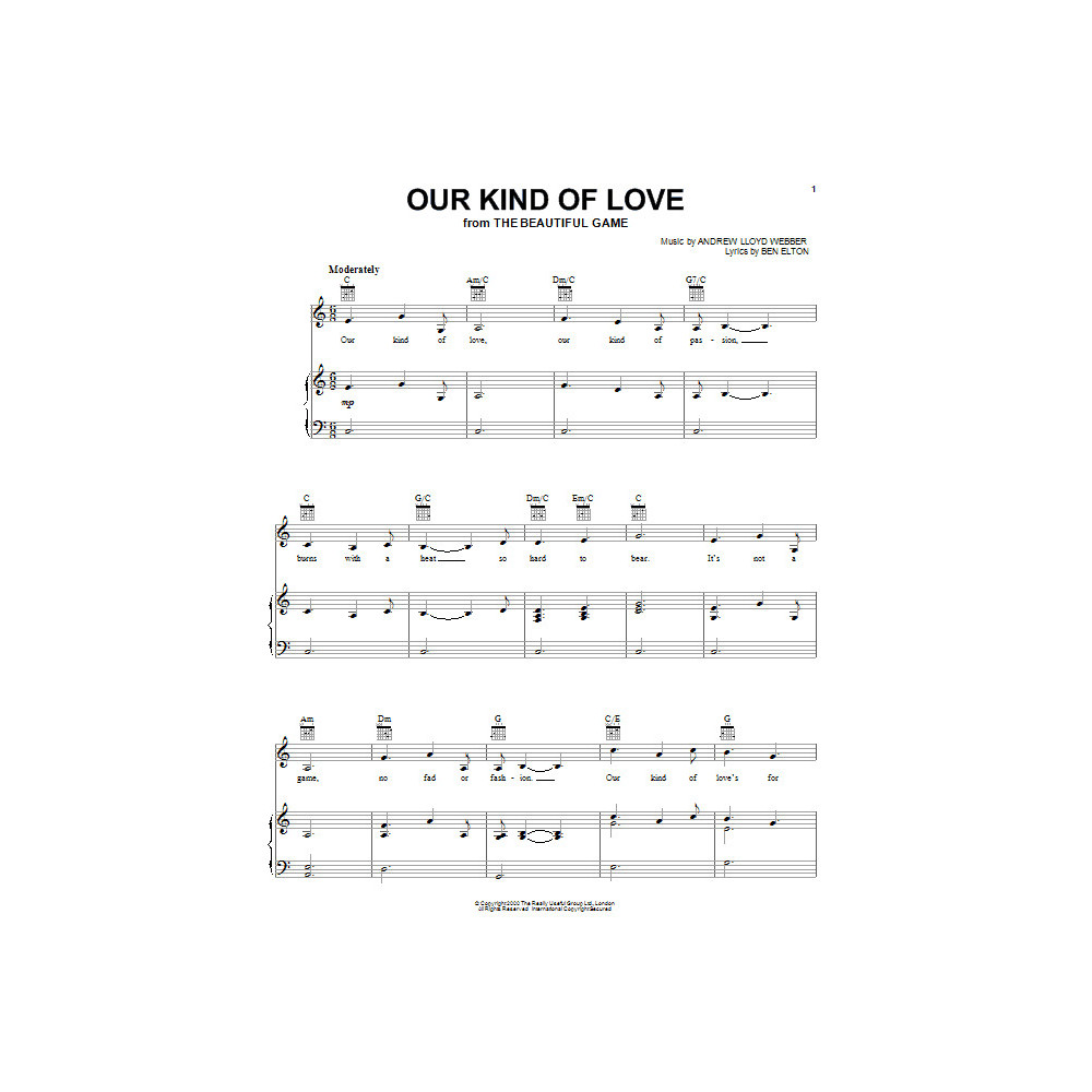 Our Kind Of Love (from The Beautiful Game)