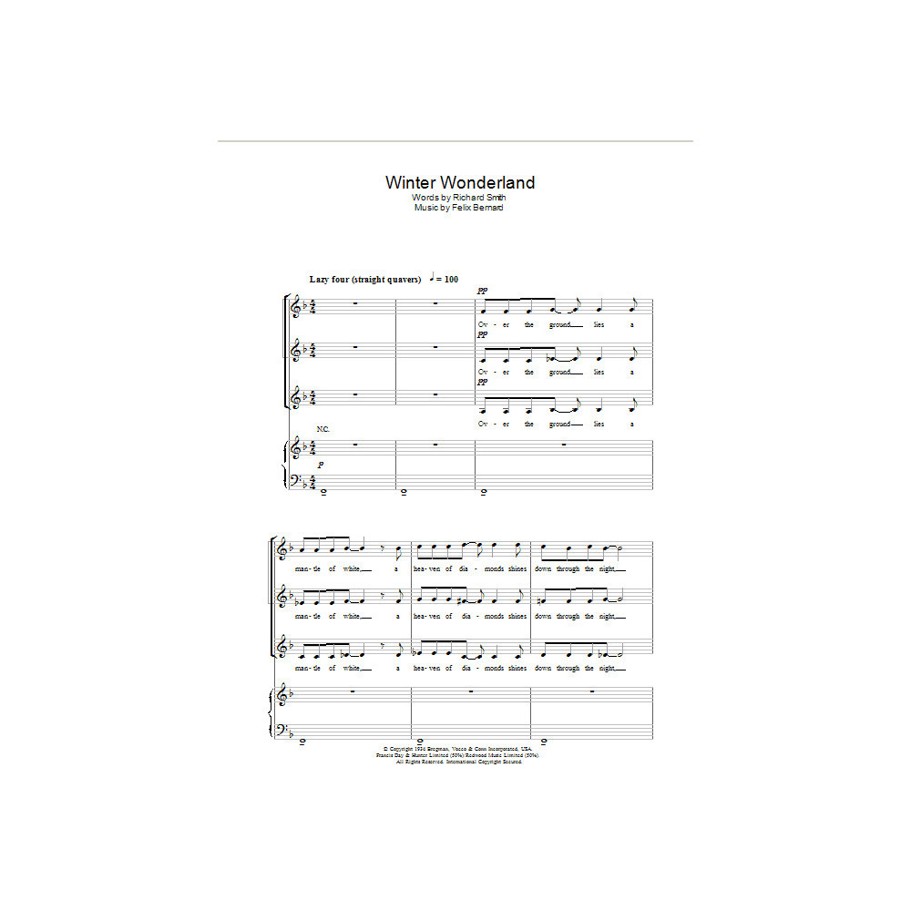 Winter Wonderland (arr. Berty Rice)