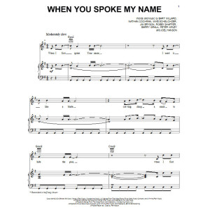 When You Spoke My Name