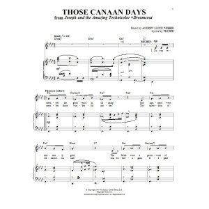 Those Canaan Days (from Joseph And The Amazing Technicolor Dreamcoat)