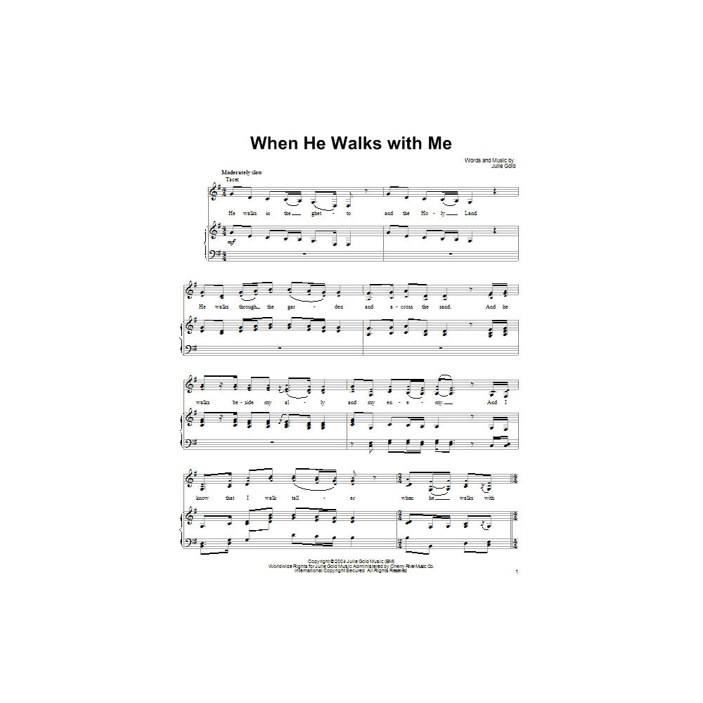 When He Walks With Me