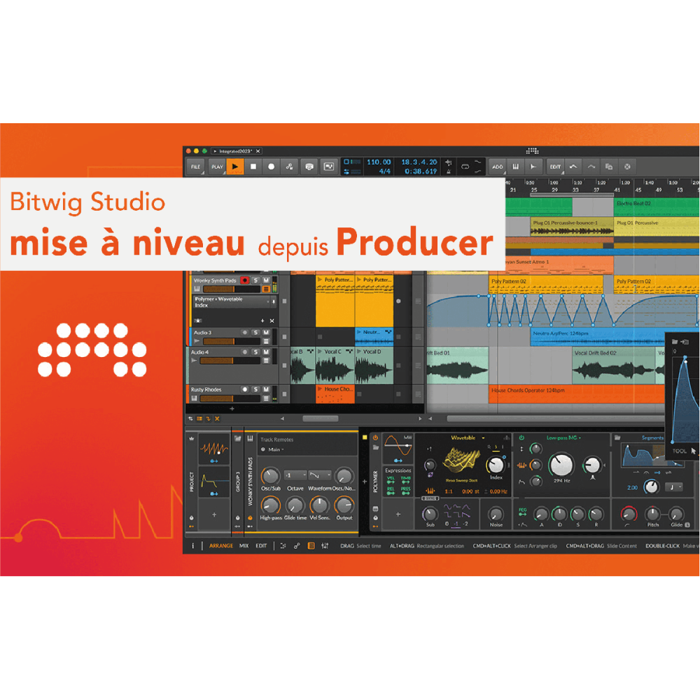 Bitwig Studio - Mise à niveau depuis Producer