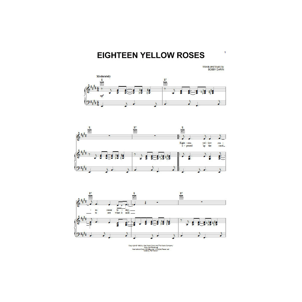Eighteen Yellow Roses
