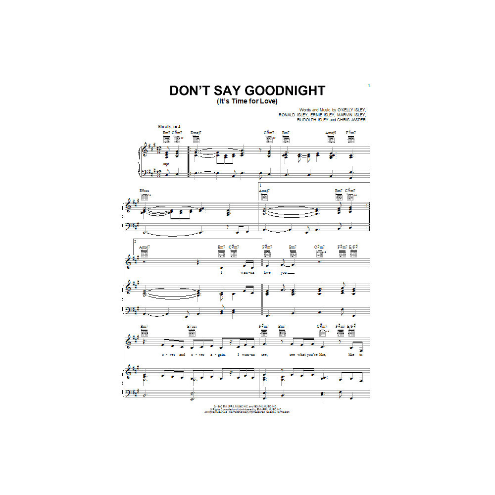 Don't Say Good Night (It's Time For Love) Parts 1 & 2