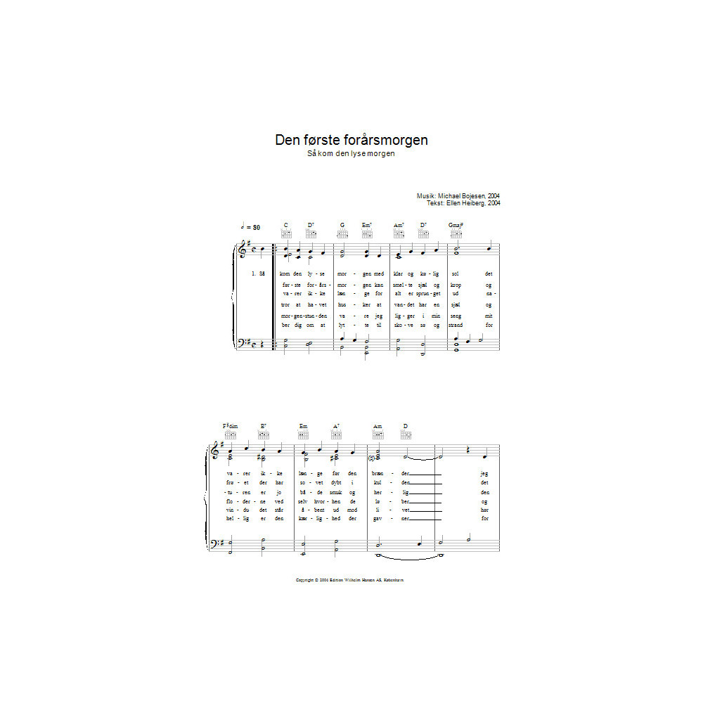 Den Forste Forarsmorgenmorgen - Sa Kom Den Lyse Morgen