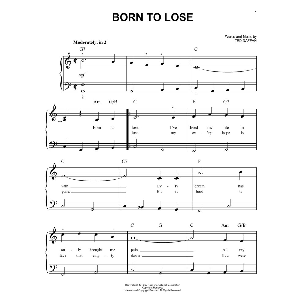 Born To Lose