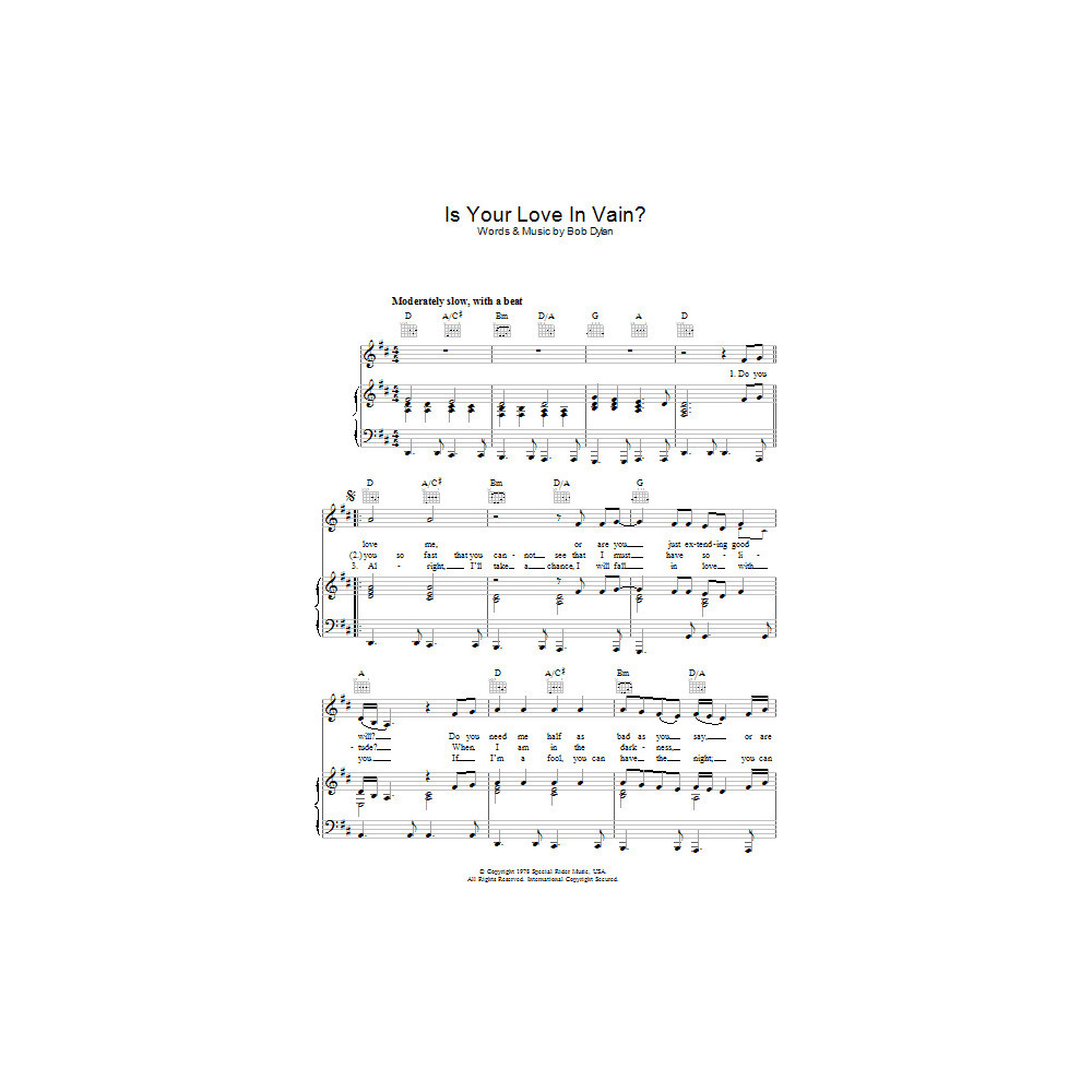 Is Your Love In Vain