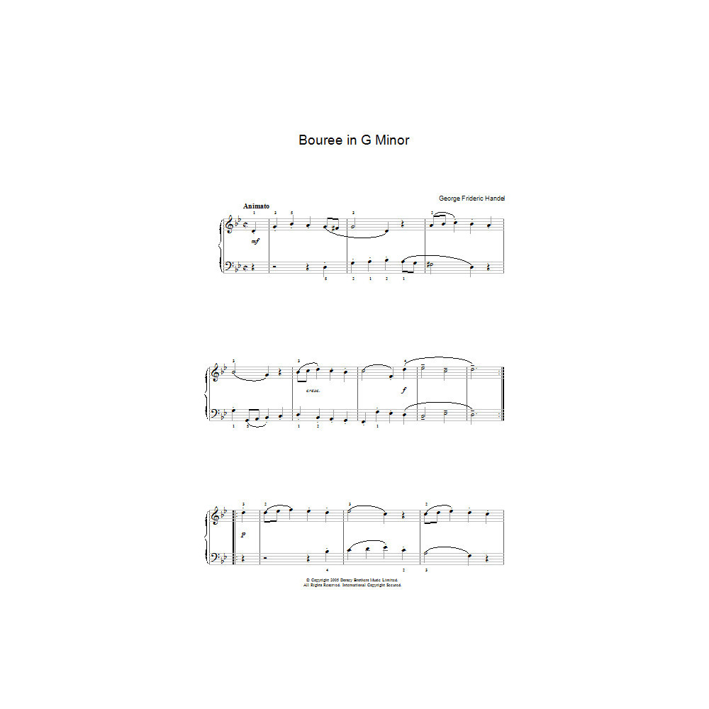 Bouree In G Minor