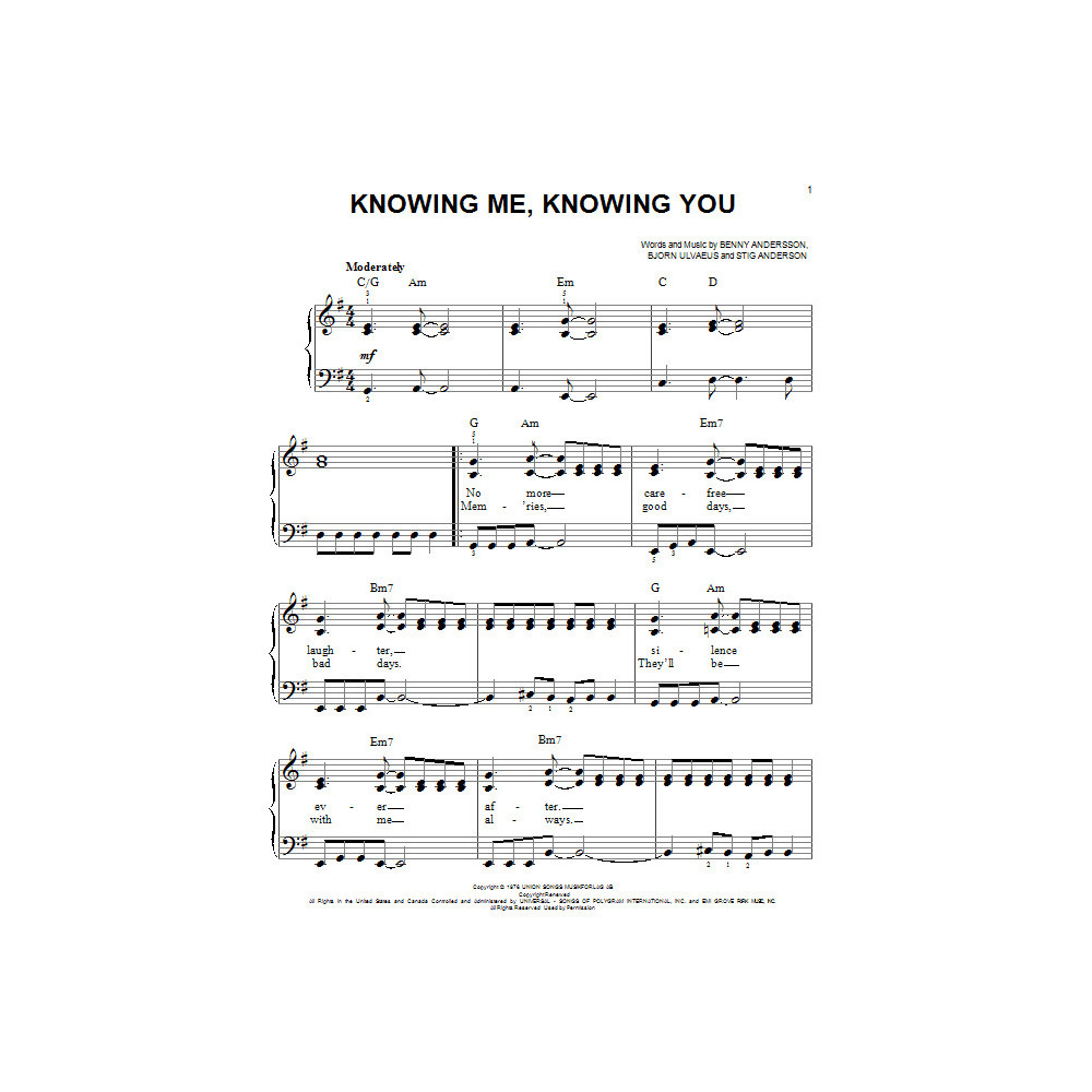 Knowing Me, Knowing You