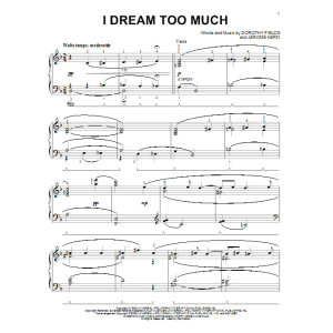 I Dream Too Much