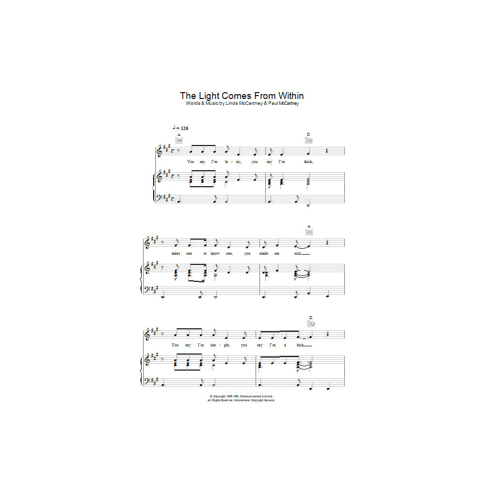 The Light Comes From Within