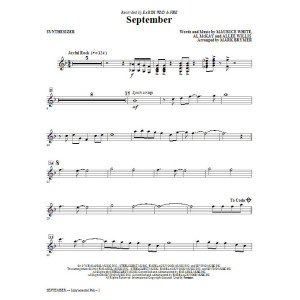 September (arr. Mark Brymer) - Synthesizer