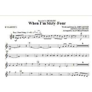 When I'm Sixty-Four - Bb Clarinet 1