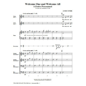 Willkommen für alle - Ein festlicher Einzug - Vollständige Partitur
