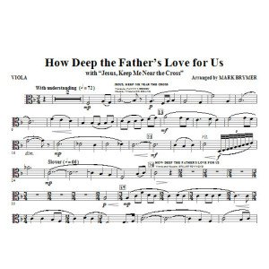 How Deep The Father's Love For Us (with Jesus Keep Me Near The Cross) - Viola