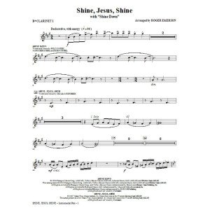 Shine Jesus Shine (with Shine Down) - Bb Clarinet 1