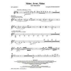 Shine Jesus Shine (with Shine Down) - Bb Clarinet 2