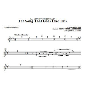 The Song That Goes like This - Tenor Sax