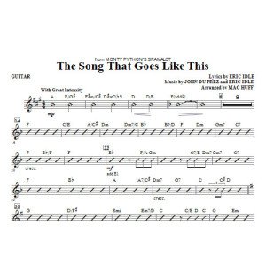 The Song That Goes like This - Guitar