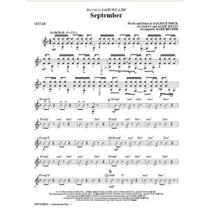 September (arr. Mark Brymer) - Guitar
