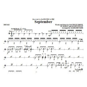September (arr. Mark Brymer) - Drums