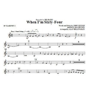 When I'm Sixty-Four - Bb Clarinet 2