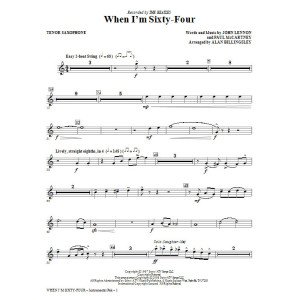 When I'm Sixty-Four - Tenor Sax