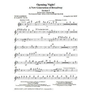 Opening Night - Tenor Sax,Clarinet,Flute