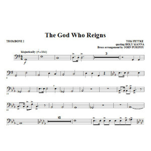 The God Who Reigns - Trombone 2