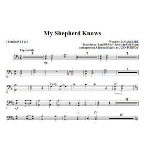 My Shepherd Knows - Trombone 1 & 2