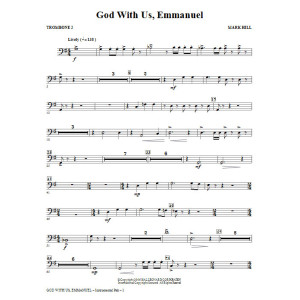 God With Us, Emmanuel! - Trombone 2
