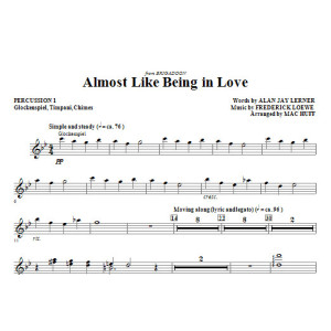 Almost Like Being In Love - Percussion 1