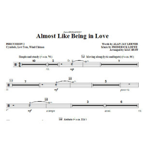 Almost Like Being In Love - Percussion 2