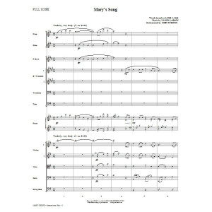 Mary's Song - Full Score