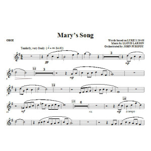 Mary's Song - Oboe